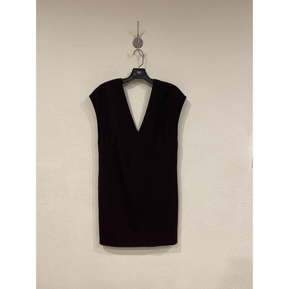 T by Alexander Wang Dress Womens Small Deep V Neck Sleeveless Sheath Minimalist - Picture 2 of 5